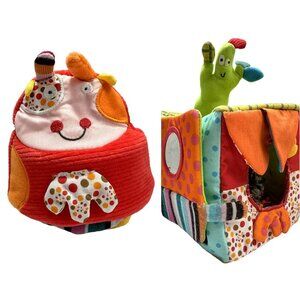 GUND Baby GadZooks Fabric Stacking Cups & Multi-Opening Fabric Play Square